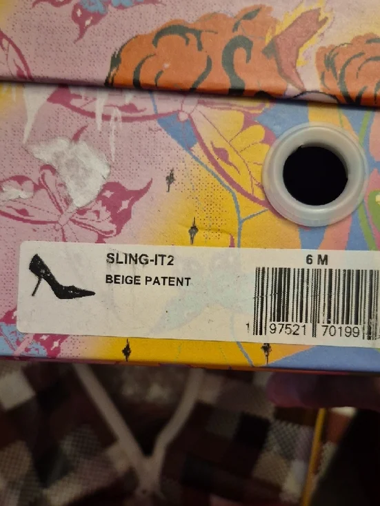 Jeffrey Campbell Beige Patent Pointed-Toe Pumps - Picture 2 of 6